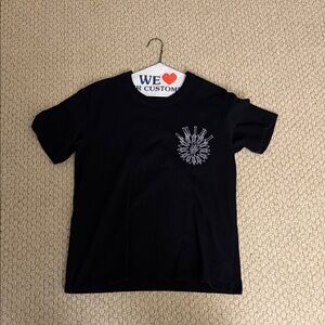 AMIRI Black and white paisley flower tee